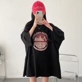 サークルプリントBIGシルエットカットソートップス/7分袖 | LETee | 詳細画像25