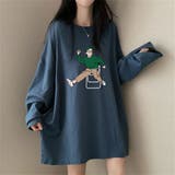 ルーズフィットカットソートップス/男の子プリント/ワンピース丈 | LETee | 詳細画像4 