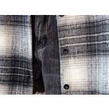 異素材ドッキングビッグシャツ/チェック柄/英字ジャカード | LETee | 詳細画像15