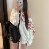 ワンサイドプリントトップス/カットソー/長袖 | LETee | 詳細画像1