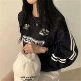 袖ラインロゴプリントトレーナー/2本ライン/フロントロゴプリント | LETee | 詳細画像9