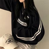 袖ラインロゴプリントトレーナー/2本ライン/フロントロゴプリント | LETee | 詳細画像8