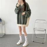 配色えり付きプルオーバー/スキッパー/バイカラートップス | LETee | 詳細画像11