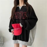 配色えり付きプルオーバー/スキッパー/バイカラートップス | LETee | 詳細画像12