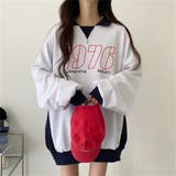 配色えり付きプルオーバー/スキッパー/バイカラートップス | LETee | 詳細画像1