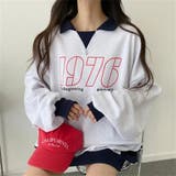 配色えり付きプルオーバー/スキッパー/バイカラートップス | LETee | 詳細画像2