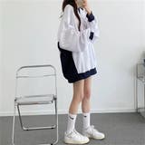 配色えり付きプルオーバー/スキッパー/バイカラートップス | LETee | 詳細画像4