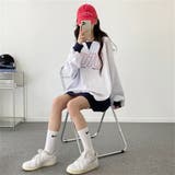 配色えり付きプルオーバー/スキッパー/バイカラートップス | LETee | 詳細画像5