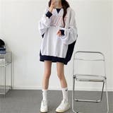 配色えり付きプルオーバー/スキッパー/バイカラートップス | LETee | 詳細画像6