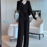 パンツセットアップ/スリーピース/パンツ+カーディガン+インナー | LETee | 詳細画像4 