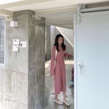 前開きえり付きニットワンピース/ストリングベルト | LETee | 詳細画像20