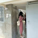 前開きえり付きニットワンピース/ストリングベルト | LETee | 詳細画像21