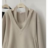 ホルターネックワンピース&Vプルオーバーセットアップ/裾スリット | LETee | 詳細画像17