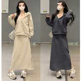 ホルターネックワンピース&Vプルオーバーセットアップ/裾スリット | LETee | 詳細画像3