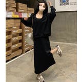 ホルターネックワンピース&Vプルオーバーセットアップ/裾スリット | LETee | 詳細画像6