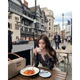 えり付きドッキングワンピース/オフショルダー/チェック使い | LETee | 詳細画像10 