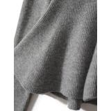 ペプラムカーディガン/Vネックカーデ/ニット/スソフリル | LETee | 詳細画像8 