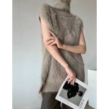 フェザーニットタートルネックプルオーバー/ノースリーブ/ベスト使い | LETee | 詳細画像6