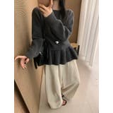 ボートネックニットプルオーバー/取り外しペプラム付 | LETee | 詳細画像8 