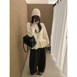 ボートネックニットプルオーバー/取り外しペプラム付 | LETee | 詳細画像3 