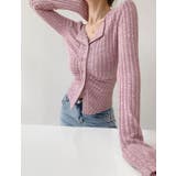 クルーネックカーディガン/折り返し衿/ジャストフィットトップス | LETee | 詳細画像9