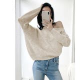 アシンメトリーネックニットプルオーバー/ドルマンスリーブ | LETee | 詳細画像8