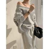 アシンメトリーネックニットプルオーバー/ドルマンスリーブ | LETee | 詳細画像3