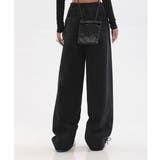 斜めライン切り替えパンツ/スウェット＆ソフトデニム | LETee | 詳細画像11 