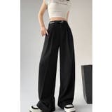 ツータックワイドレッグパンツ/ターンアップボトムス | LETee | 詳細画像14 