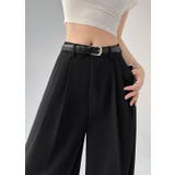 ツータックワイドレッグパンツ/ターンアップボトムス | LETee | 詳細画像17 