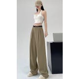 ツータックワイドレッグパンツ/ターンアップボトムス | LETee | 詳細画像1 