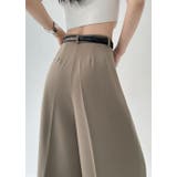 ツータックワイドレッグパンツ/ターンアップボトムス | LETee | 詳細画像6 