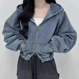 BLUE | デニムパーカー/ZIPUPブルゾン | LETee