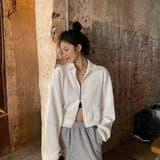 襟付きジップアップトップス/ダブルジップ/カットソージャケット | LETee | 詳細画像13