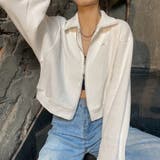 襟付きジップアップトップス/ダブルジップ/カットソージャケット | LETee | 詳細画像18