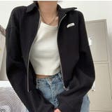 BLACK | 襟付きジップアップトップス/ダブルジップ/カットソージャケット | LETee