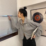 襟付きジップアップトップス/ダブルジップ/カットソージャケット | LETee | 詳細画像9