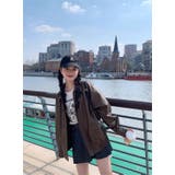 フェイクレザーえり付きジャケット/裾ゴムジップアップジャケット | LETee | 詳細画像10 