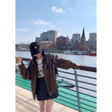 フェイクレザーえり付きジャケット/裾ゴムジップアップジャケット | LETee | 詳細画像12 