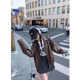 フェイクレザーえり付きジャケット/裾ゴムジップアップジャケット | LETee | 詳細画像15 