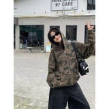 カモフラージュプリントパーカー/ジップアップパーカー | LETee | 詳細画像5 