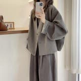 ノーカラージャケット/ドロップショルダー | LETee | 詳細画像5 