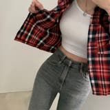 チェック柄クロップドシャツジャケット | LETee | 詳細画像12