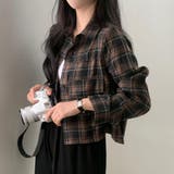チェック柄クロップドシャツジャケット | LETee | 詳細画像16