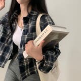 チェック柄クロップドシャツジャケット | LETee | 詳細画像1