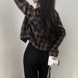チェック柄クロップドシャツジャケット | LETee | 詳細画像18