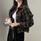 チェック柄クロップドシャツジャケット | LETee | 詳細画像20