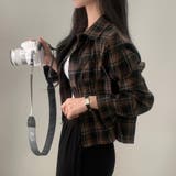 チェック柄クロップドシャツジャケット | LETee | 詳細画像21