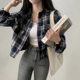 チェック柄クロップドシャツジャケット | LETee | 詳細画像2