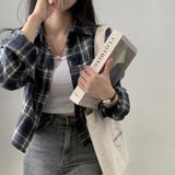 チェック柄クロップドシャツジャケット | LETee | 詳細画像5